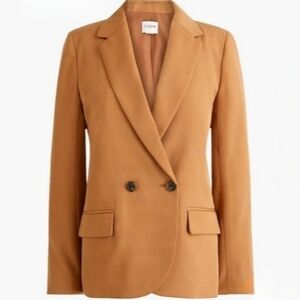 NWT J.Crew Twill Double Breasted Blazer Size 4